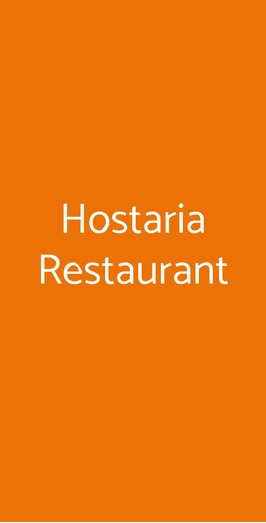 Hostaria Restaurant, Saronno