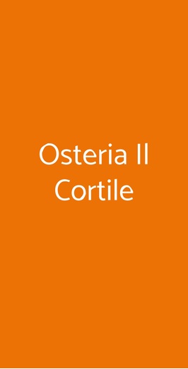 Osteria Il Cortile, Samarate