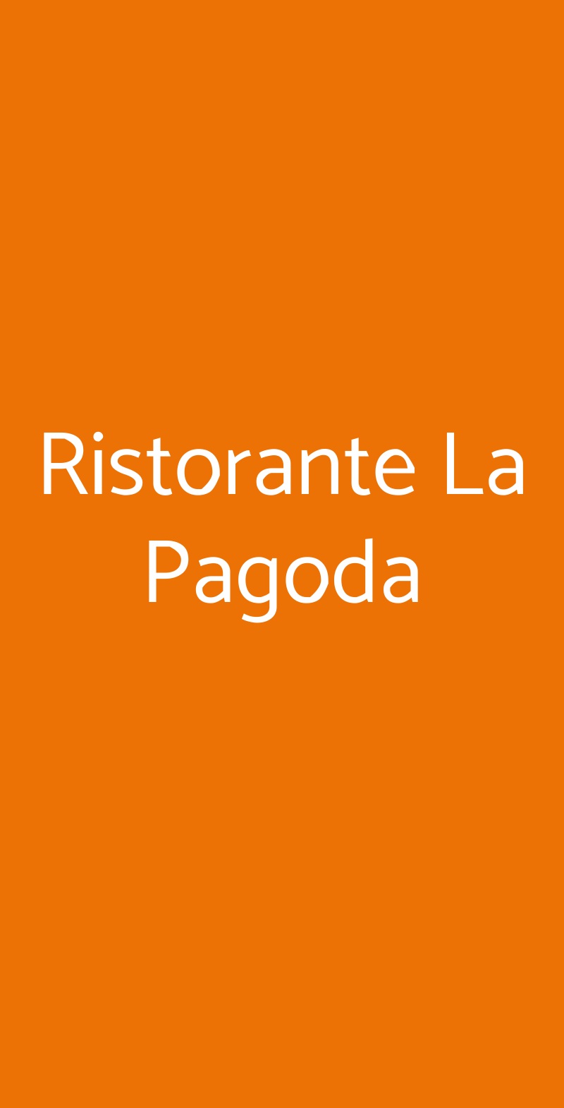 Ristorante La Pagoda Varese menù 1 pagina