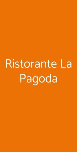 Ristorante La Pagoda, Varese