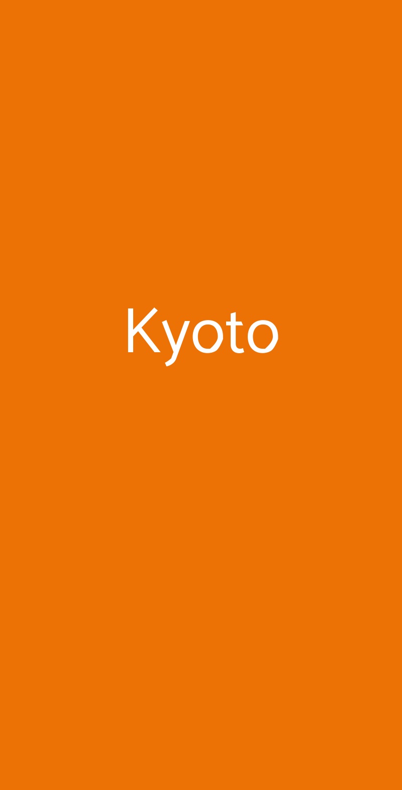 Kyoto Saronno menù 1 pagina