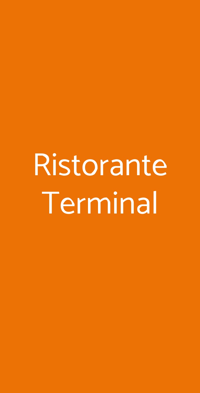 Ristorante Terminal Alberobello menù 1 pagina