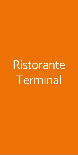 Ristorante Terminal, Alberobello