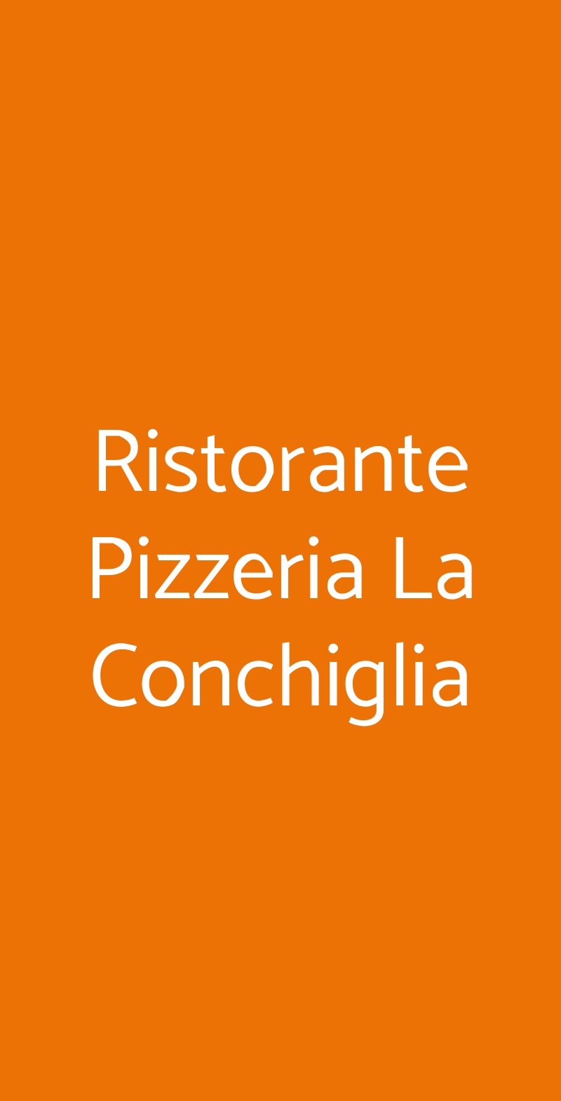 Ristorante Pizzeria La Conchiglia Varese menù 1 pagina