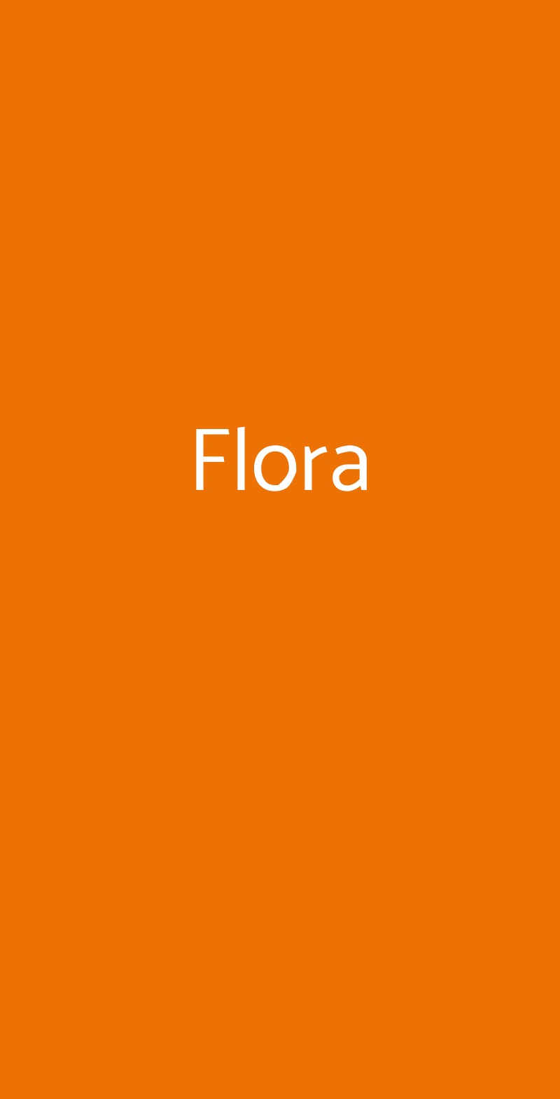 Flora Verona menù 1 pagina