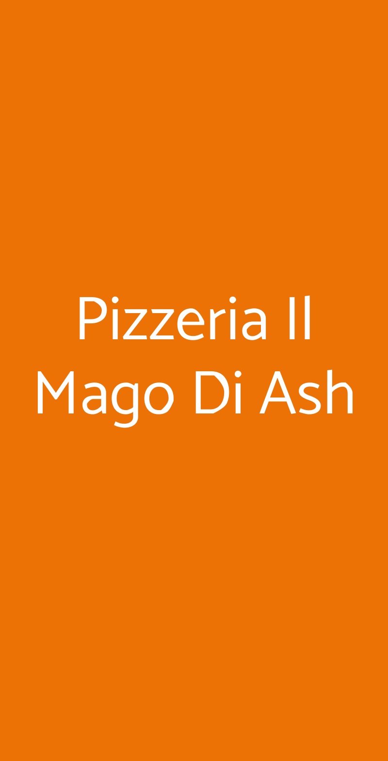 Pizzeria Il Mago Di Ash Marnate menù 1 pagina