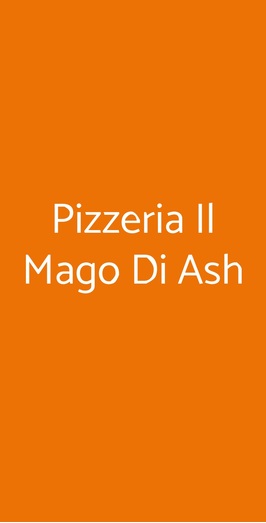Pizzeria Il Mago Di Ash, Marnate