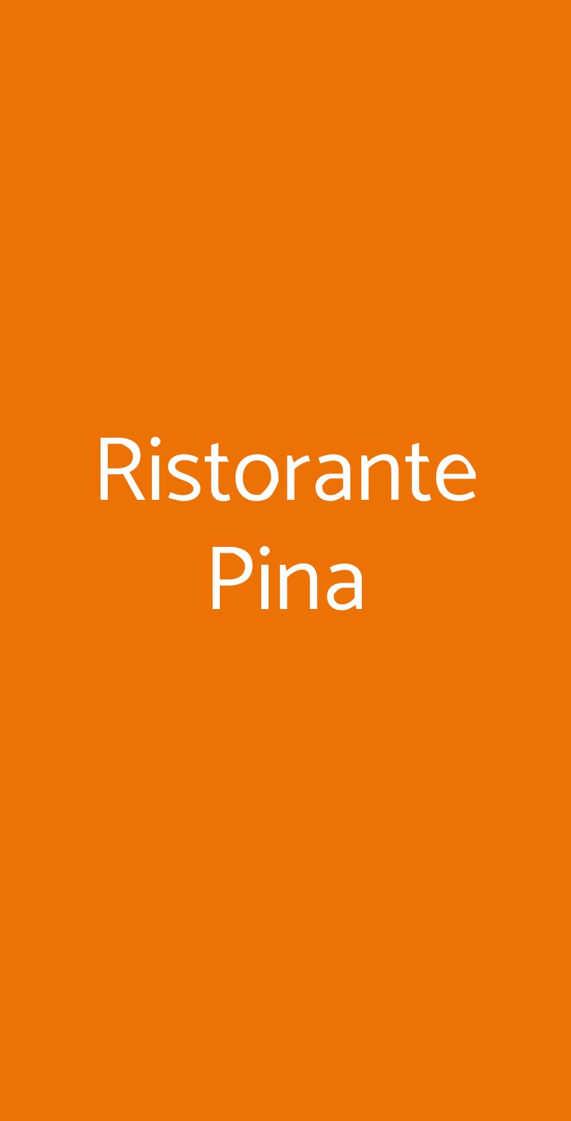 Ristorante Pina Castelnuovo del Garda menù 1 pagina