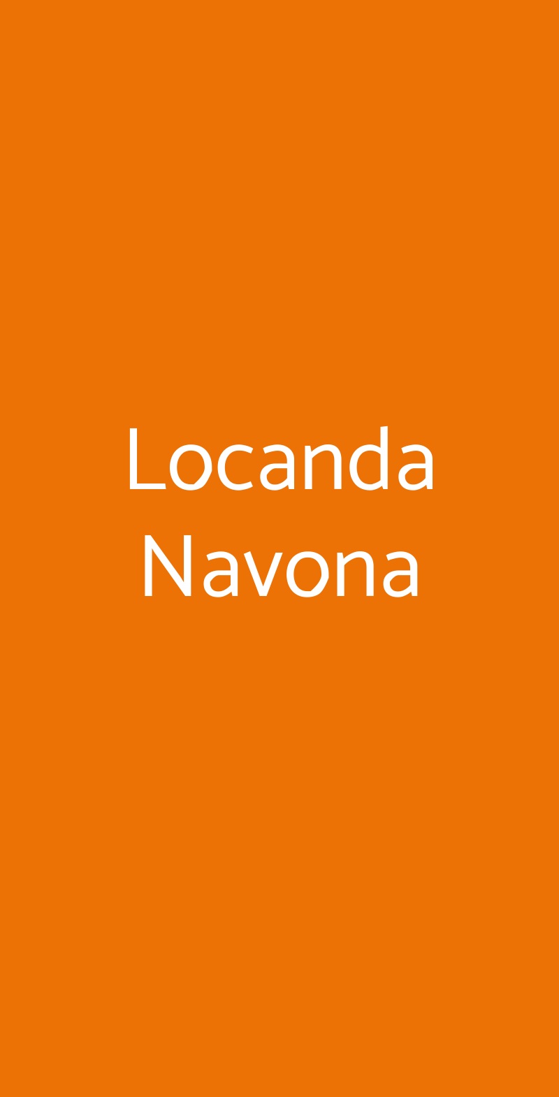 Locanda Navona Verona menù 1 pagina