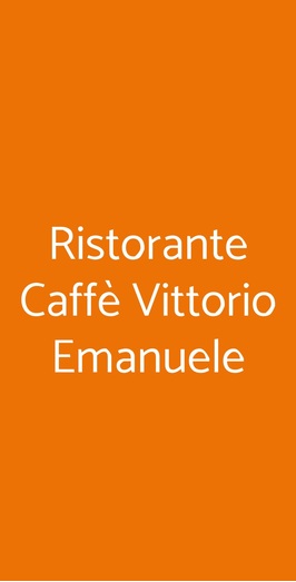 Ristorante Caffè Vittorio Emanuele, Verona