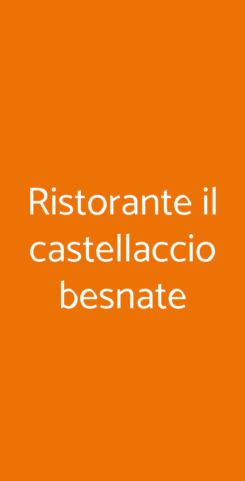 Ristorante il castellaccio besnate Besnate menù 1 pagina