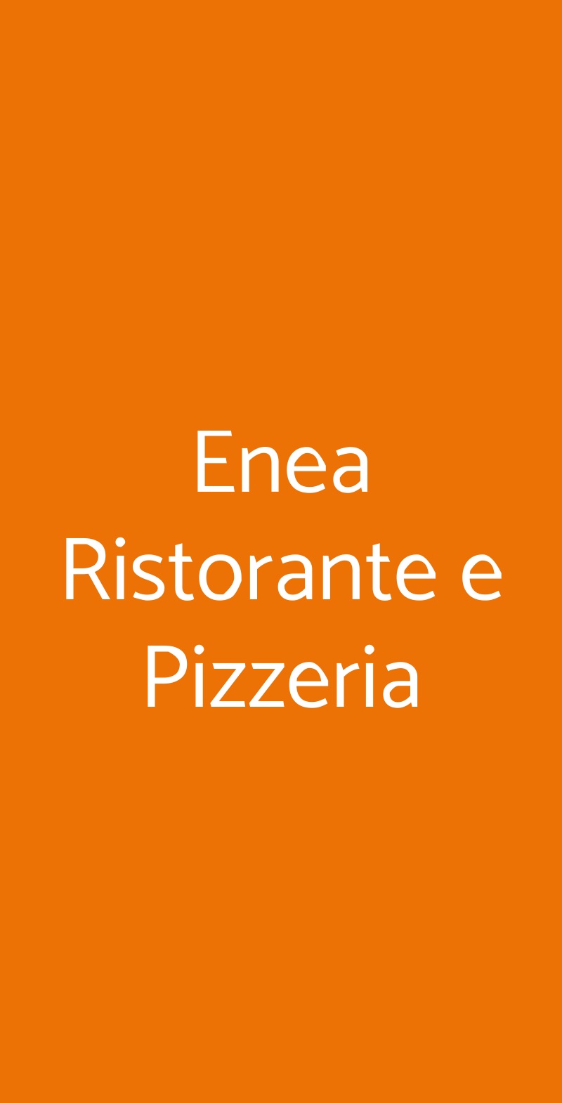 Enea Ristorante e Pizzeria Varese menù 1 pagina