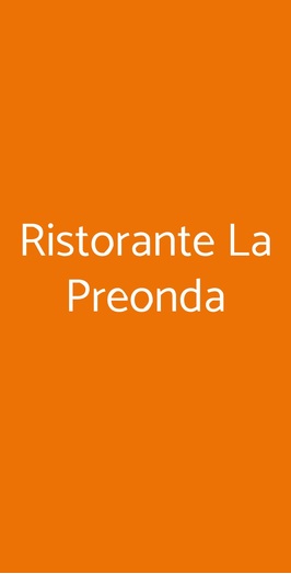 Ristorante La Preonda, Bardolino