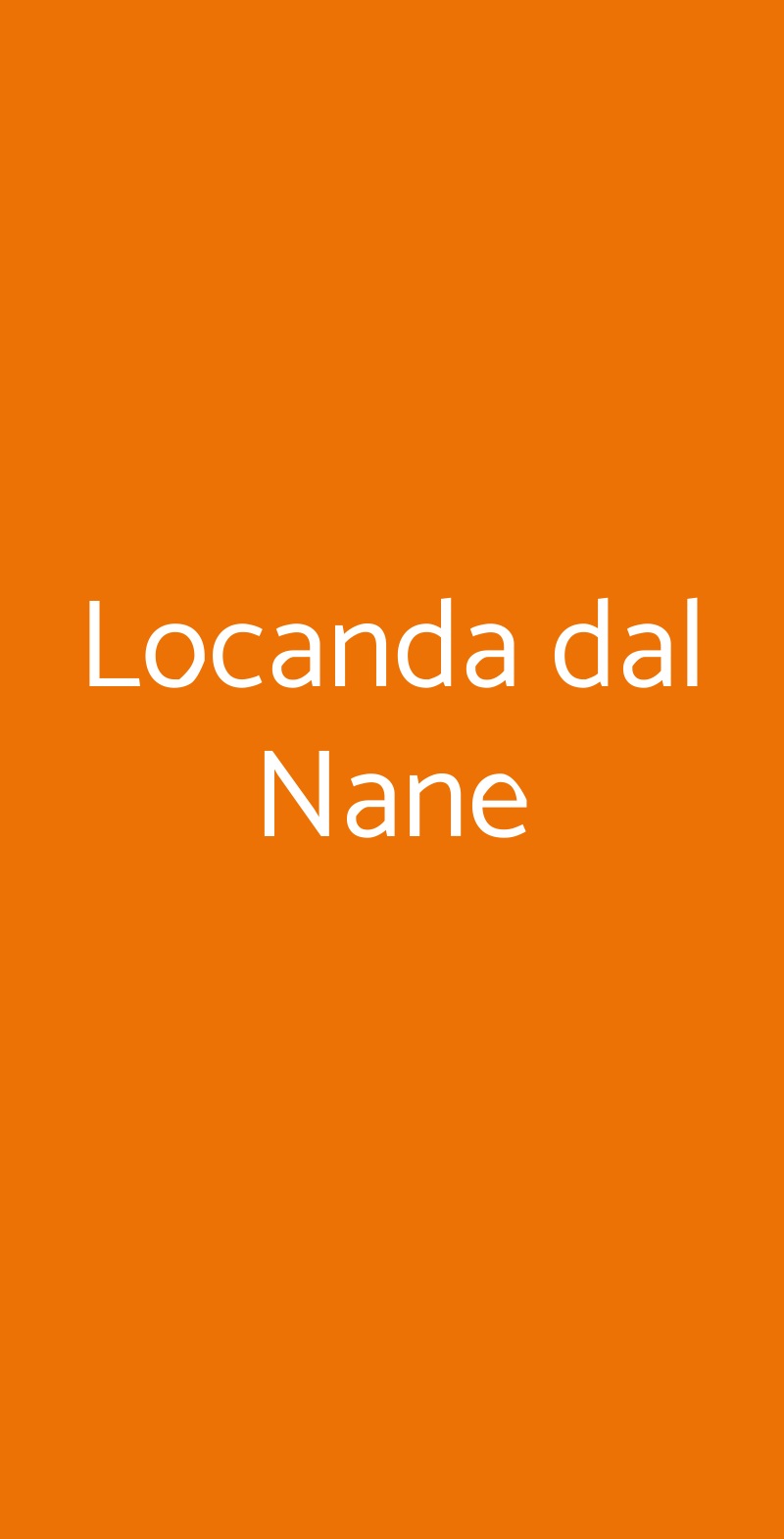 Locanda dal Nane San Pietro in Cariano menù 1 pagina