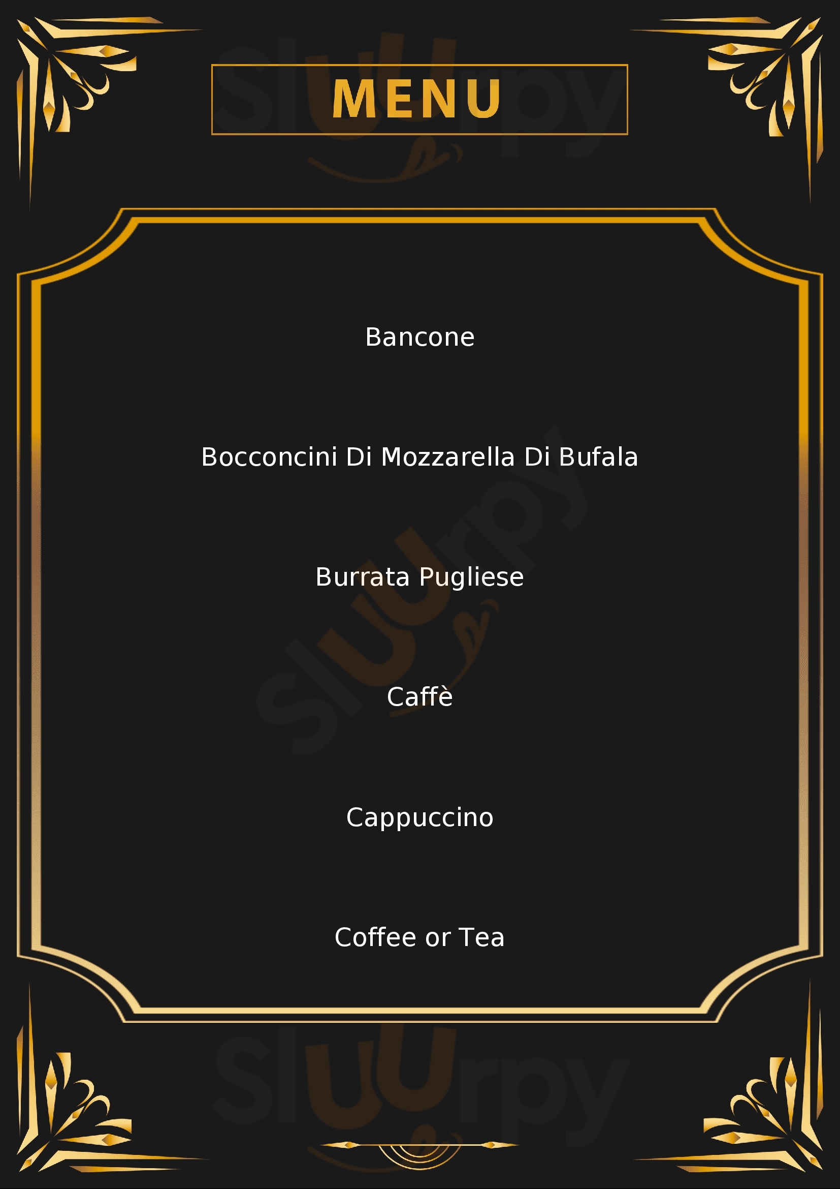 Obicà  Mozzarella Bar - Malpensa Ferno menù 1 pagina