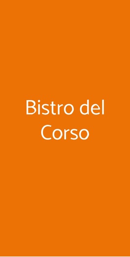 Bistro Del Corso, Montecatini Terme