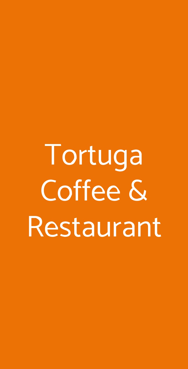 Tortuga Coffee & Restaurant Peschiera del Garda menù 1 pagina