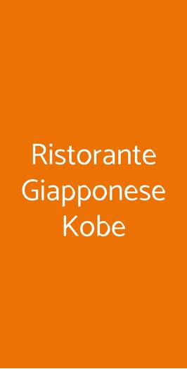 Ristorante Giapponese Kobe, Verona