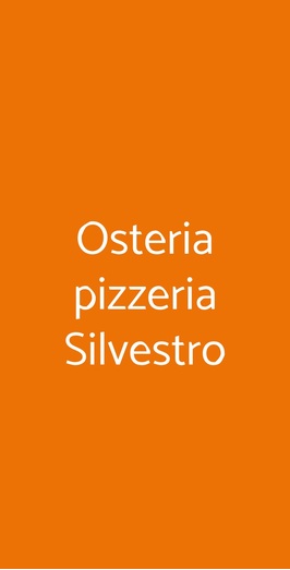 Osteria Pizzeria Silvestro, Garda