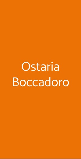 Ostaria Boccadoro, Mozzecane