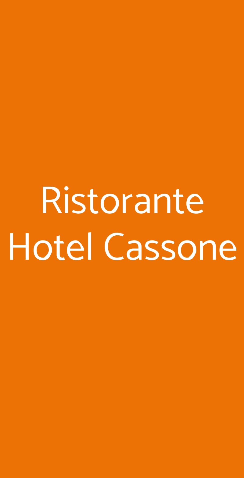 Ristorante Hotel Cassone Malcesine menù 1 pagina
