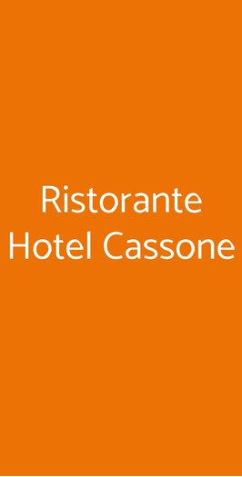 Ristorante Hotel Cassone, Malcesine