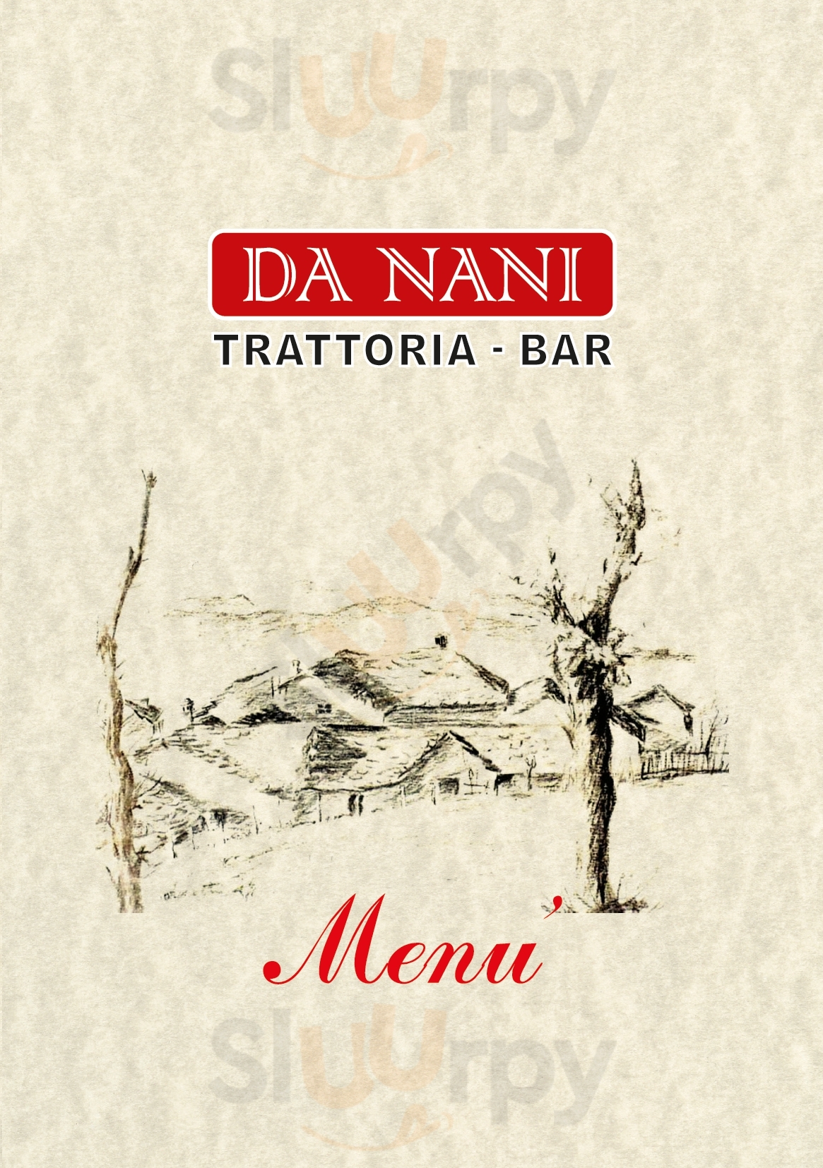 Ristorante Bar Da Nani Bosco Chiesanuova menù 1 pagina