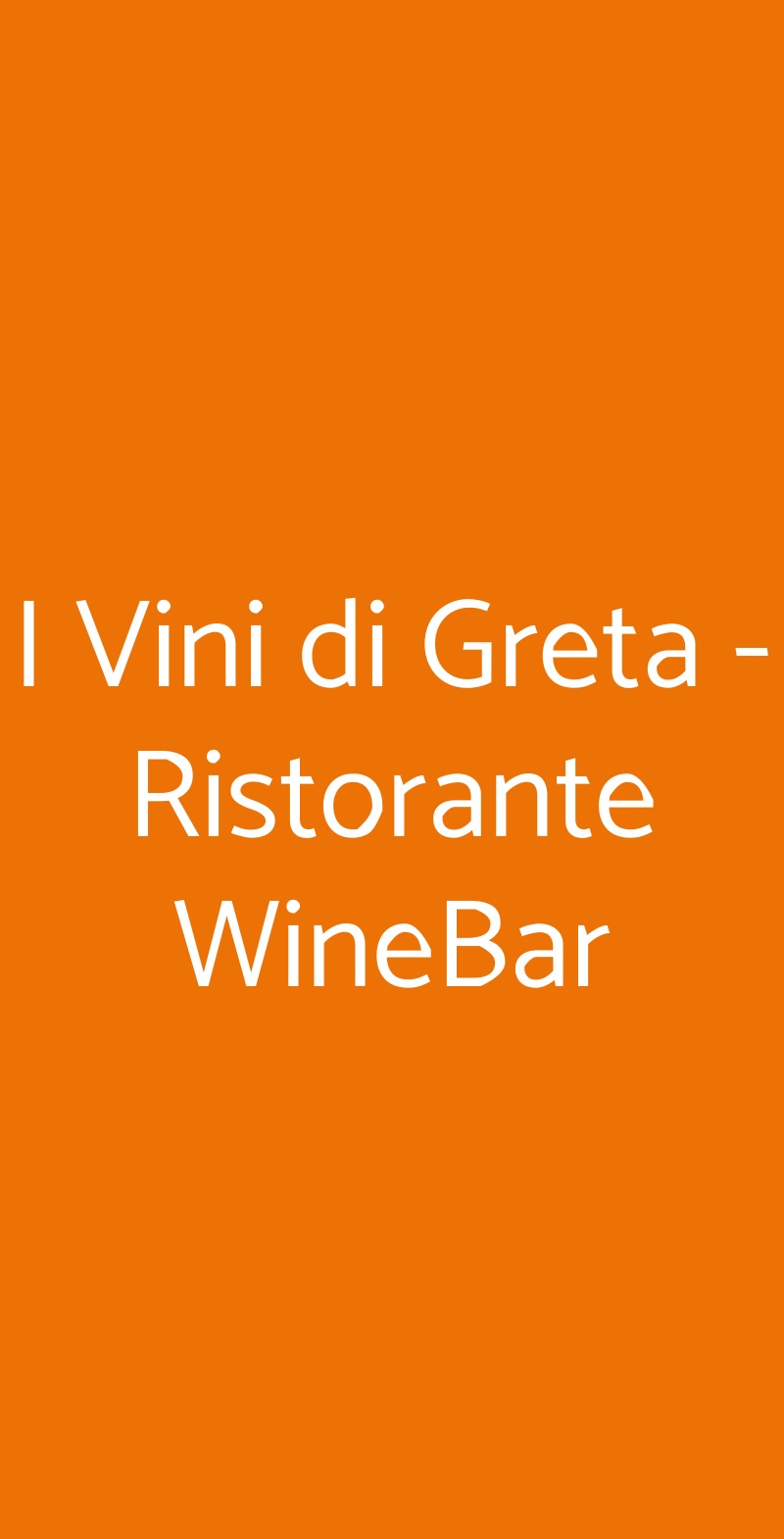 I Vini di Greta - Ristorante WineBar Cosenza menù 1 pagina