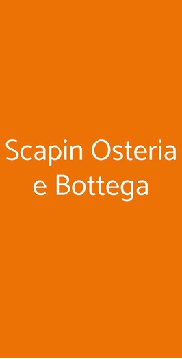 Scapin Osteria E Bottega, Verona