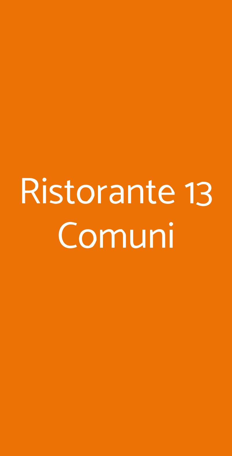 Ristorante 13 Comuni, Velo Veronese