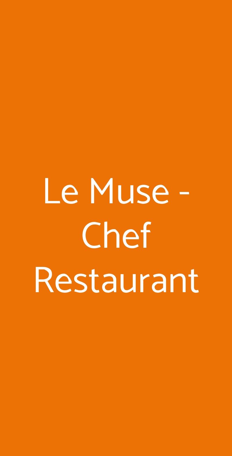 Le Muse - Chef Restaurant San Bonifacio menù 1 pagina