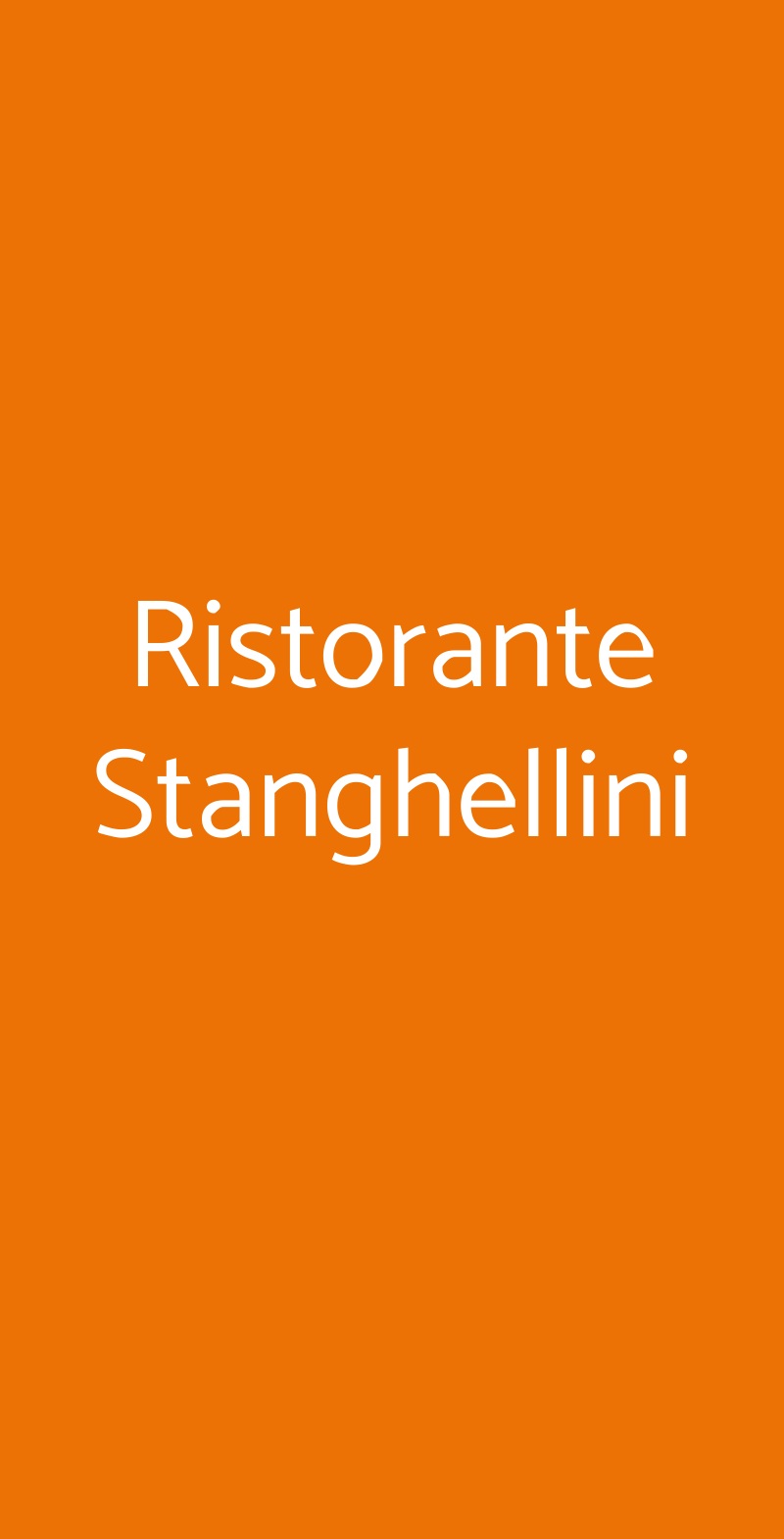 Ristorante Stanghellini Tregnago menù 1 pagina