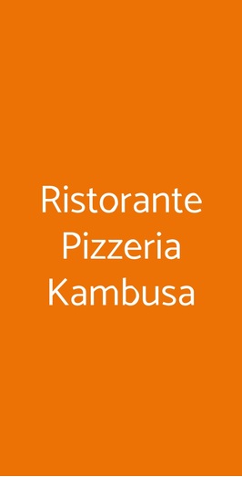 Ristorante Pizzeria Kambusa, Lazise