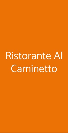 Ristorante Al Caminetto, Tortora