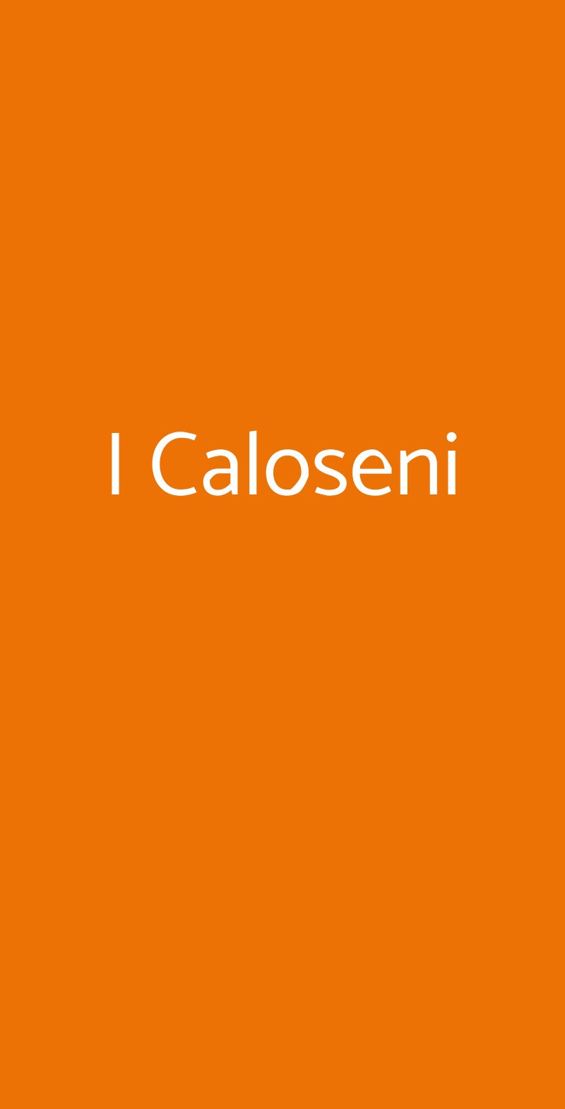 I Caloseni Caldiero menù 1 pagina