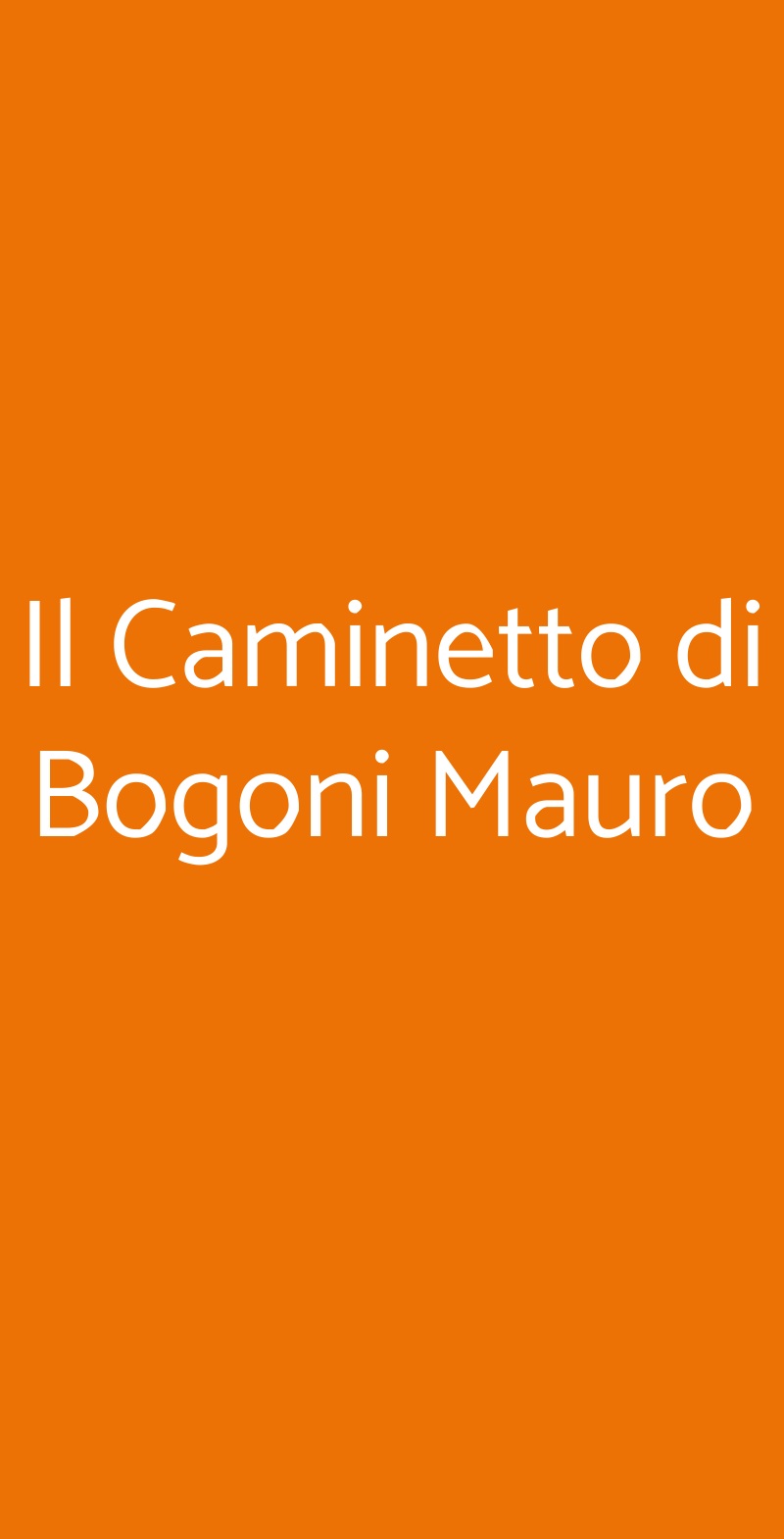 Il Caminetto di Bogoni Mauro Bardolino menù 1 pagina