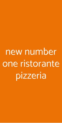 New Number One Ristorante Pizzeria, Rovito