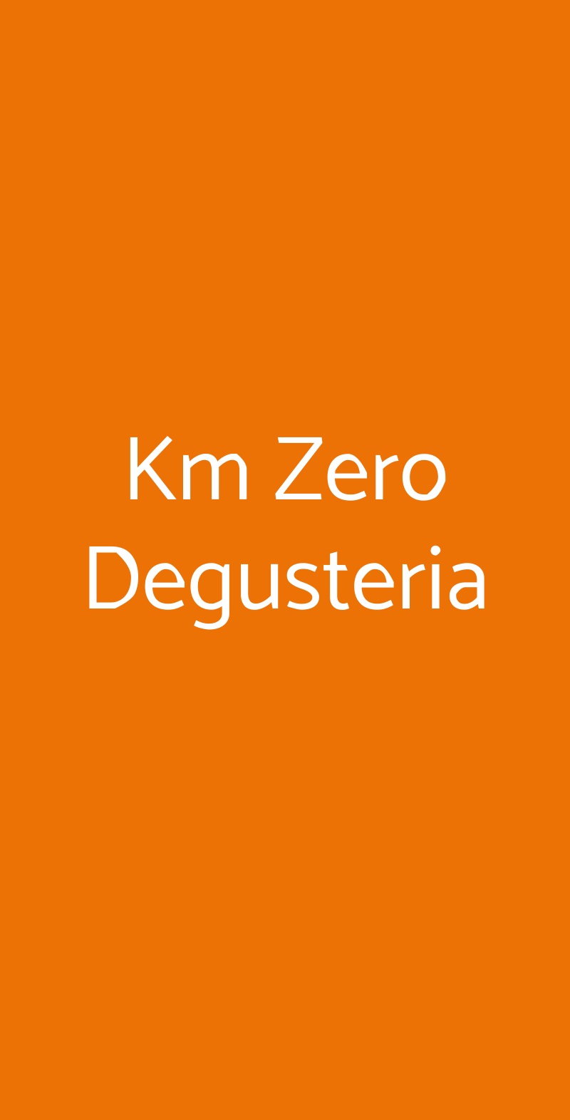 Km Zero Degusteria Verona menù 1 pagina