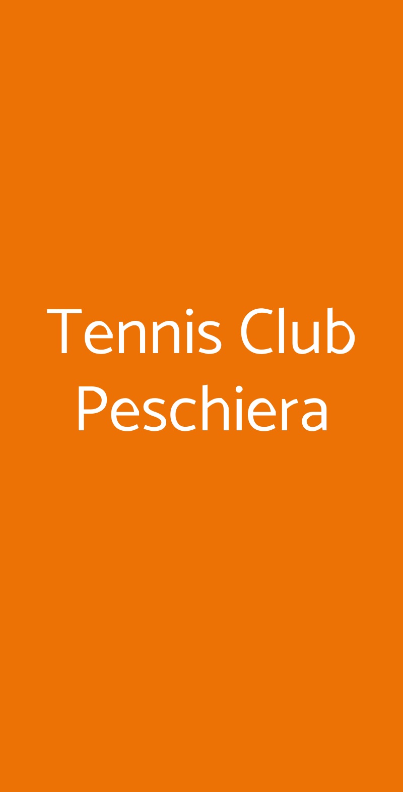 Tennis Club Peschiera Peschiera del Garda menù 1 pagina
