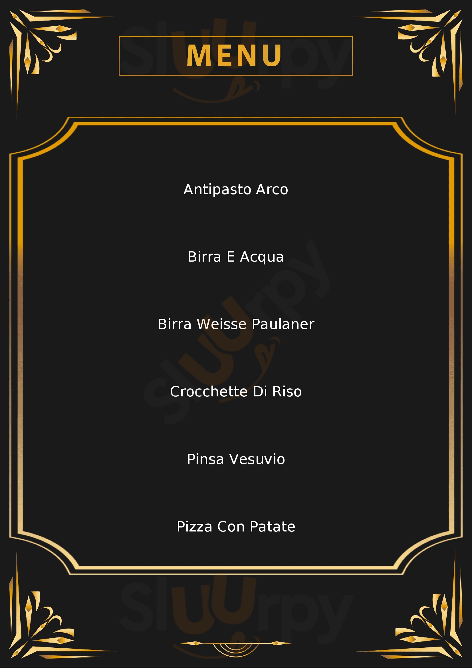 L'Arco - Pizzeria Osteria Rende menù 1 pagina