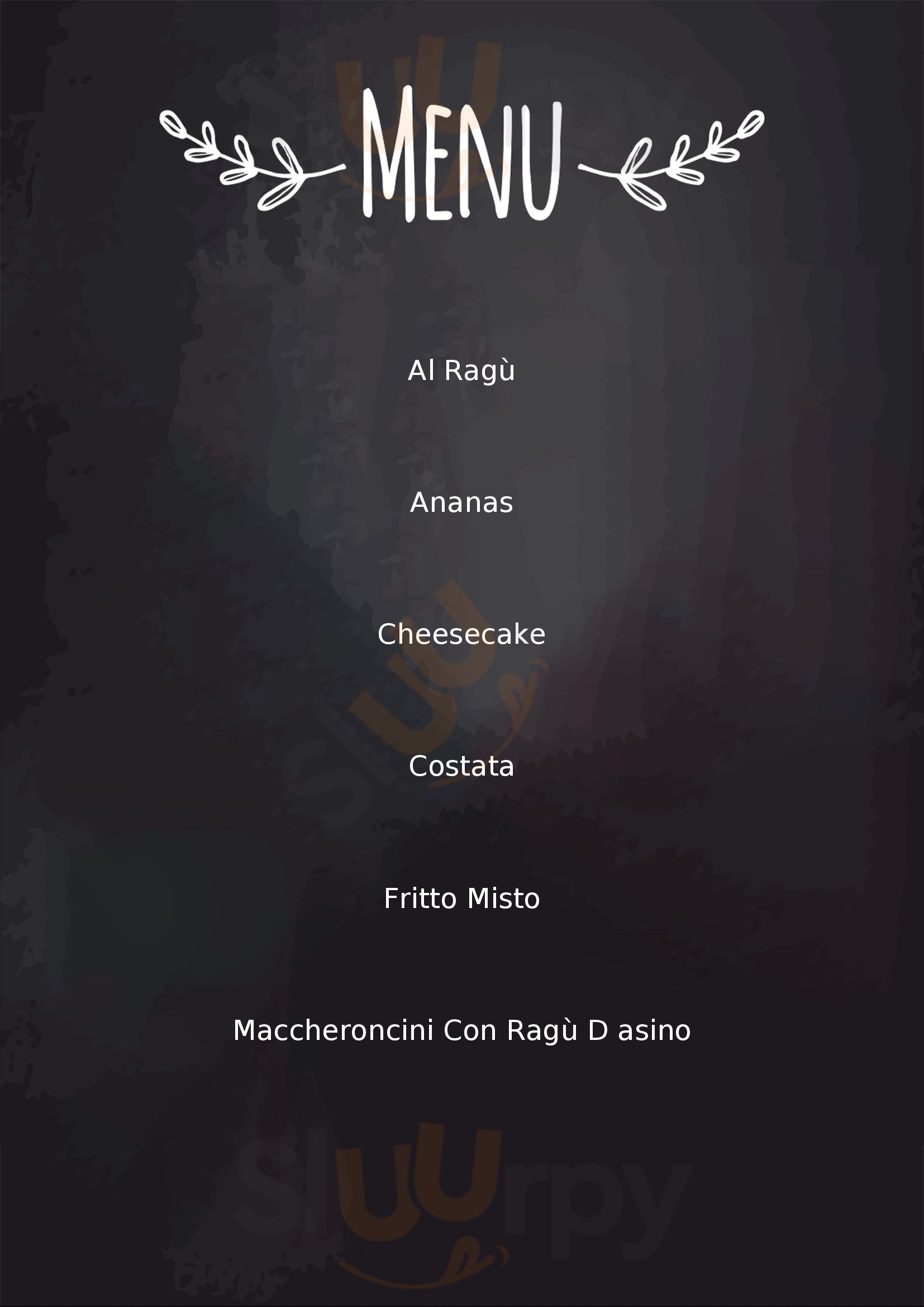 Pizzeria Trattoria La Rocca Nogara menù 1 pagina