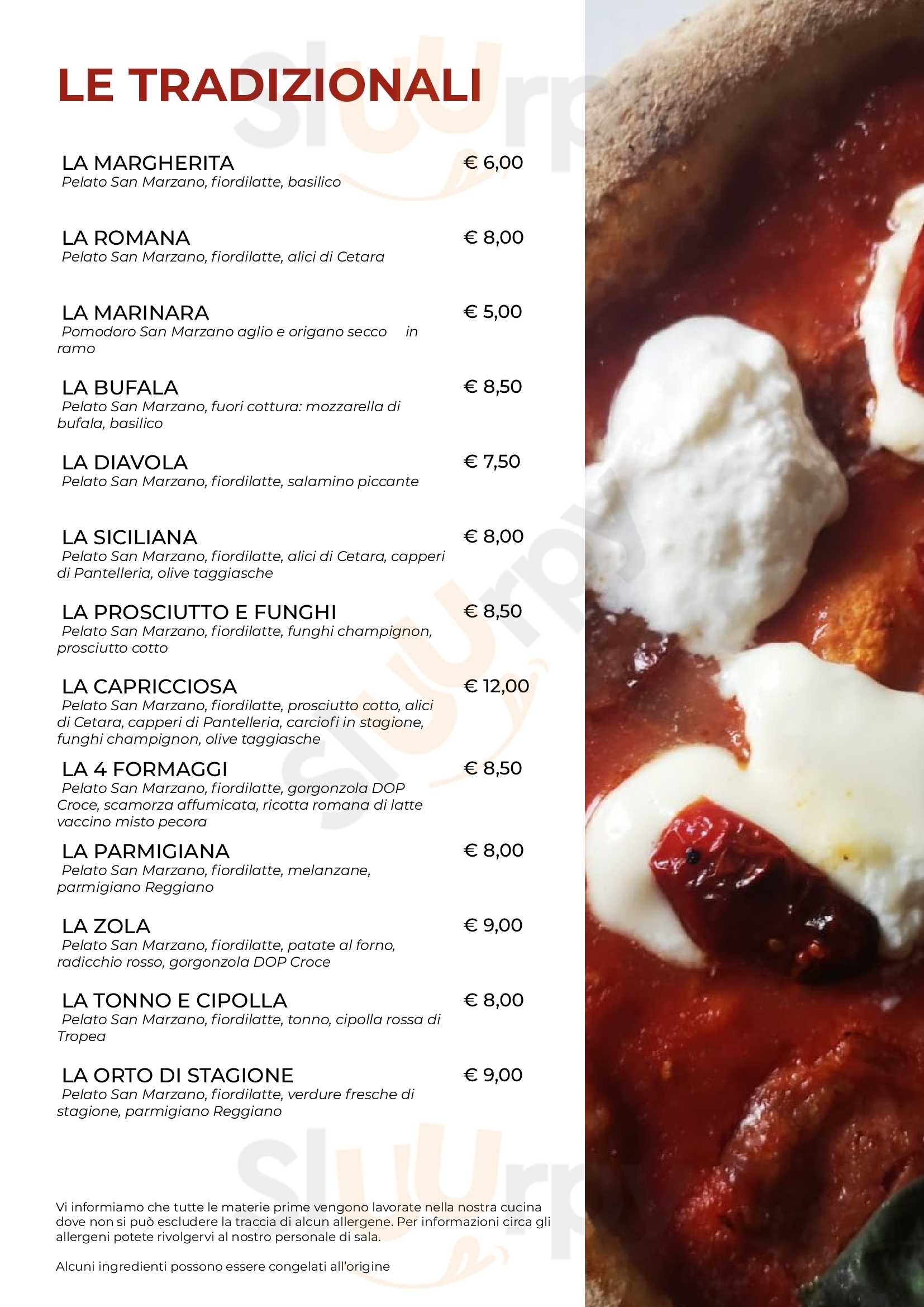 Pizzeria Treppi Colognola ai Colli menù 1 pagina