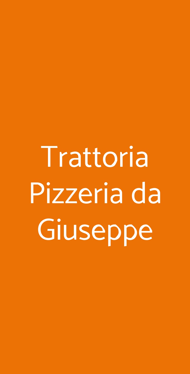 Trattoria Pizzeria da Giuseppe Bardolino menù 1 pagina