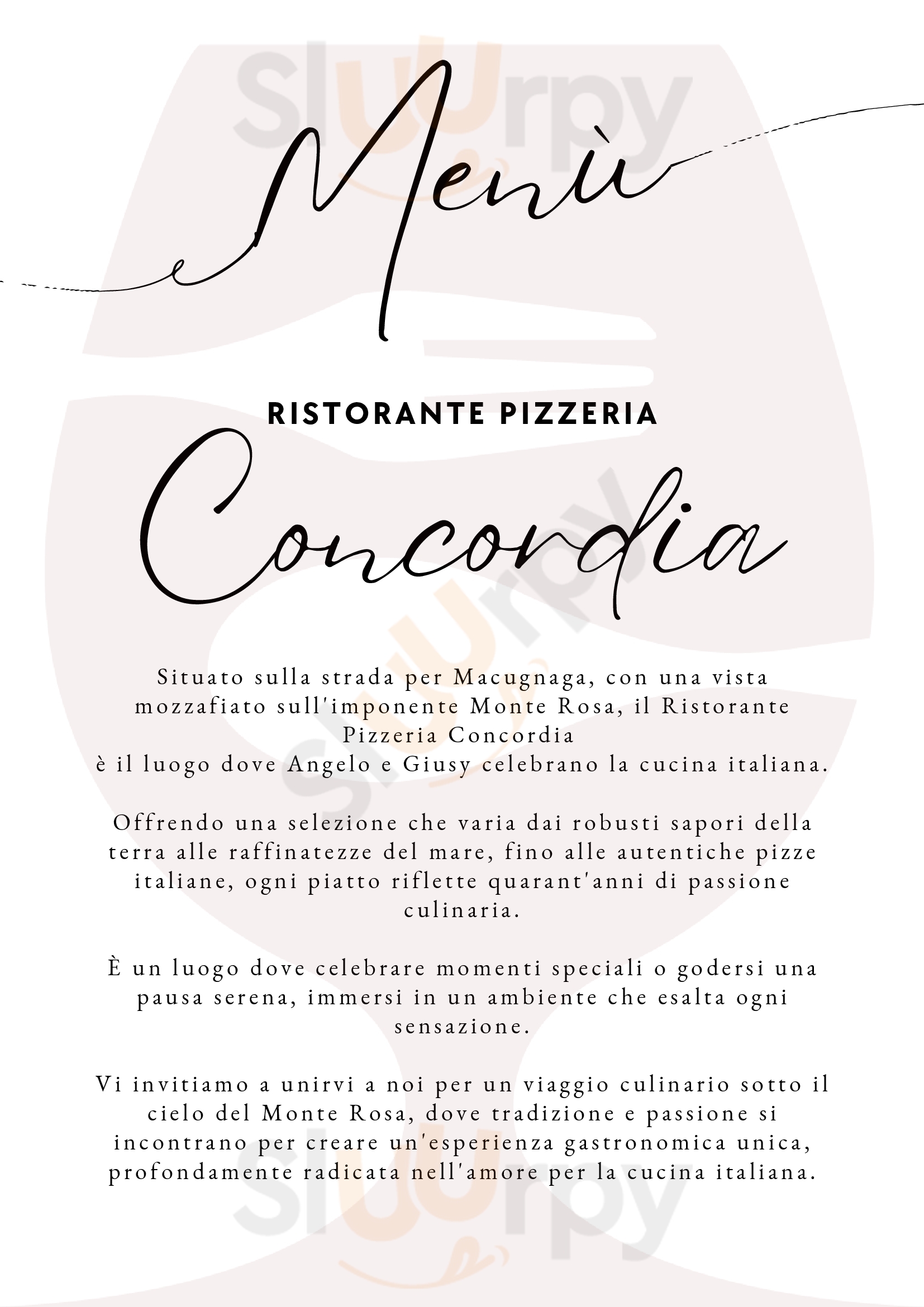 Ristorante Pizzeria Concordia, Vanzone con San Carlo
