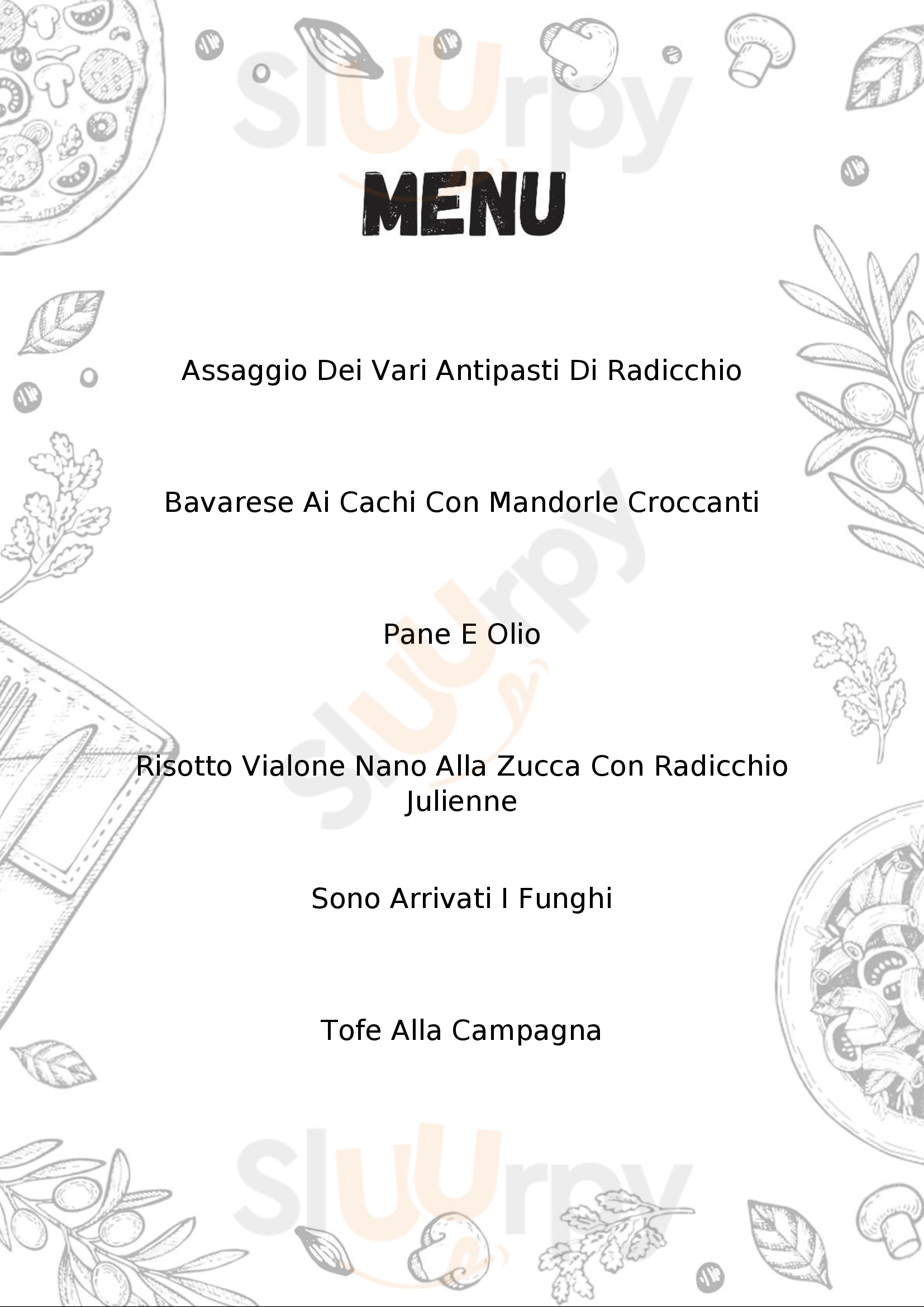 Ristorante alla Campagna San Giovanni Lupatoto menù 1 pagina