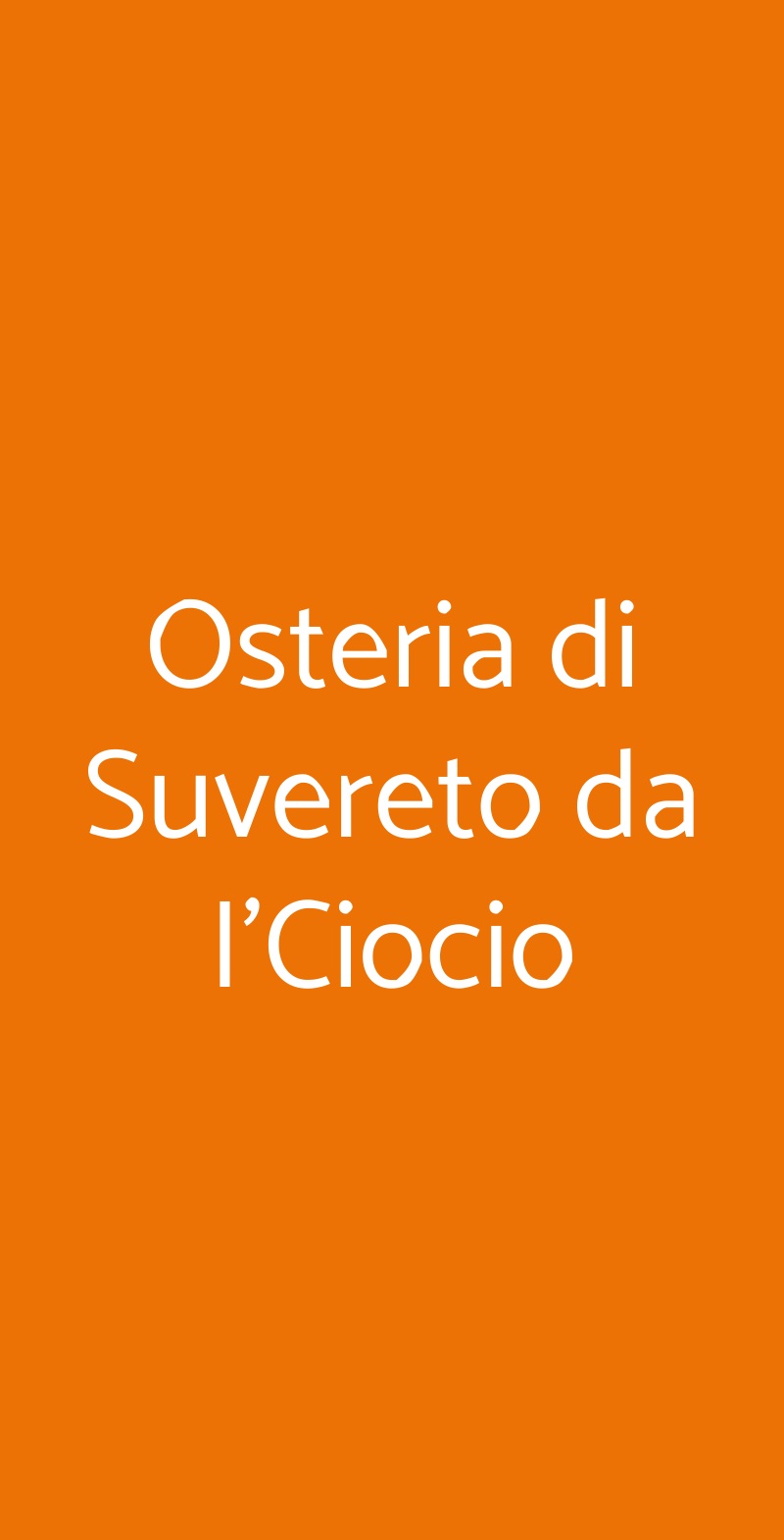 Osteria di Suvereto da I'Ciocio Suvereto menù 1 pagina