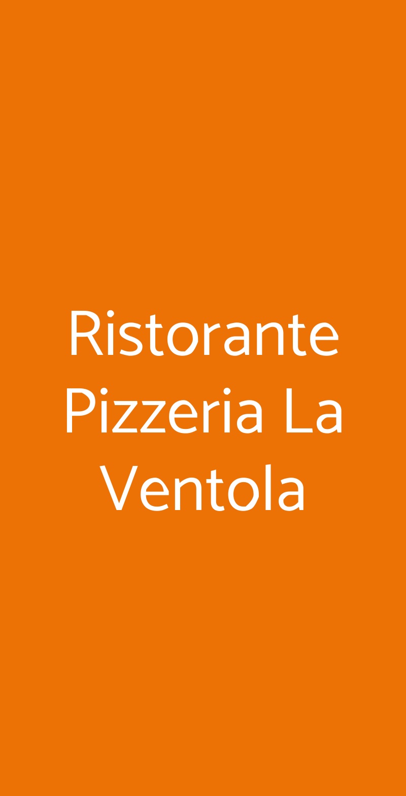 Ristorante Pizzeria La Ventola Rosignano Marittimo menù 1 pagina