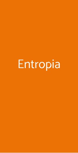 Entropia, Livorno
