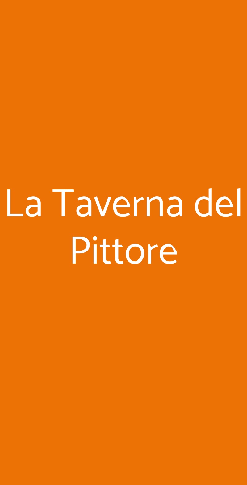 La Taverna del Pittore Castagneto Carducci menù 1 pagina