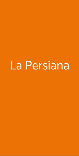 La Persiana, Livorno